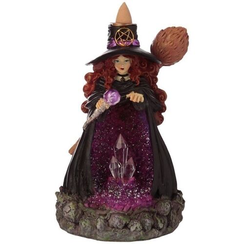 Backf-20 - Witches Crystal Cave LED Backflow Incense Burner - Sold in 1x unit/s per outer