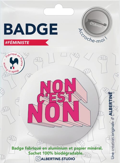 Badge NON C'EST NON