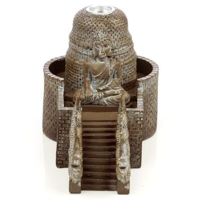 Backf-29 - Thai Buddha Temple Backflow Incense Burner - Sold in 1x unit/s per outer
