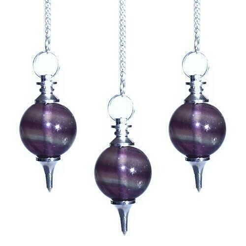 BallMP-18 - Sphere Pendulums - Purple Fluorite - Sold in 3x unit/s per outer