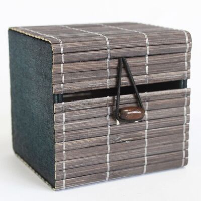 BamBox-01 - Caja individual de listones de bambú - Se vende en 6x unidad/es por exterior