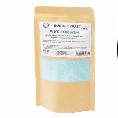 BAS-03 - Five for Him Bath Dust 190g - Sold in 5x unit/s per outer