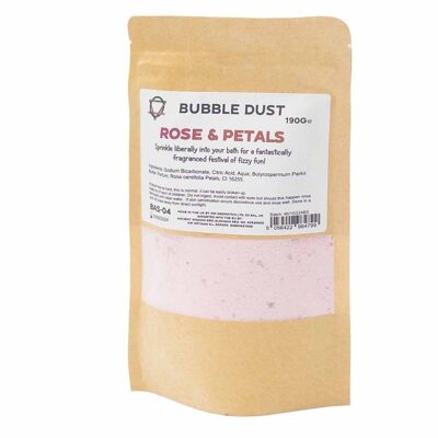 BAS-04 - Poudre de bain rose et pétales 190g - Vendu en 5x unité/s par extérieur