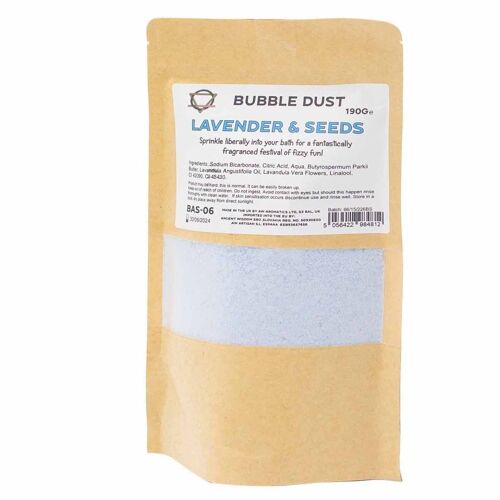 BAS-06 - Lavender & Seeds Bath Dust 190g - Sold in 5x unit/s per outer