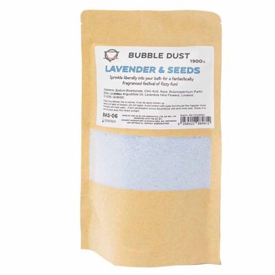 BAS-06 - Lavender & Seeds Bath Dust 190g - Sold in 5x unit/s per outer