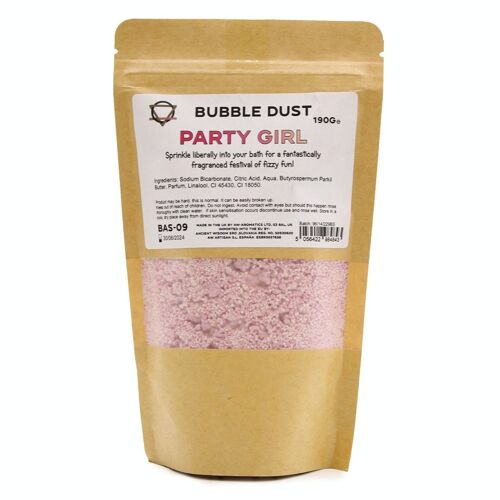 BAS-09 - Party Girl Bath Dust 190g - Sold in 5x unit/s per outer