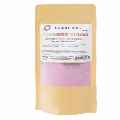 BAS-32 - Strawberry Pavlova Bath Dust 190g - Sold in 5x unit/s per outer