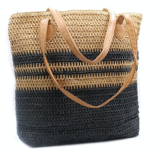 BAZ-03 - Back to the Bazaar Bag - Black & Tan - Sold in 1x unit/s per outer