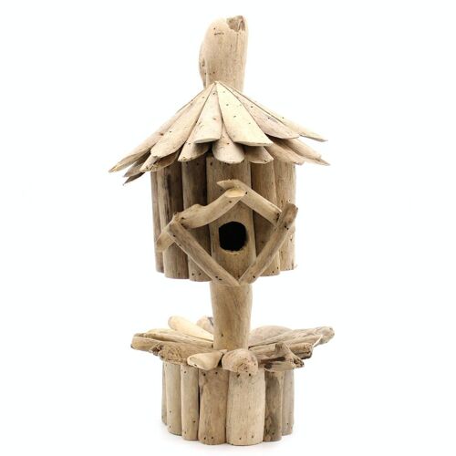 BBBox-07 - Driftwood Birdbox - On Stand - Sold in 1x unit/s per outer