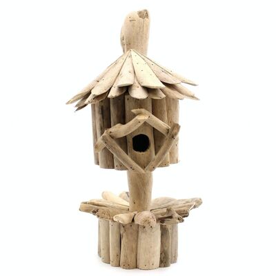 BBBox-07 - Driftwood Birdbox - Sobre soporte - Se vende en 1x unidad/es por exterior