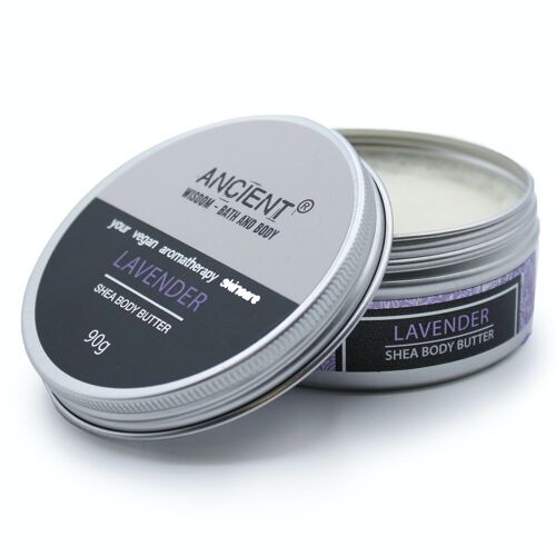 BBEO-01 - Aromatherapy Shea Body Butter 90g - Lavender - Sold in 1x unit/s per outer