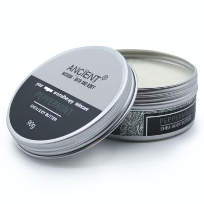 BBEO-05 - Aromatherapy Shea Body Butter 90g - Peppermint - Sold in 1x unit/s per outer