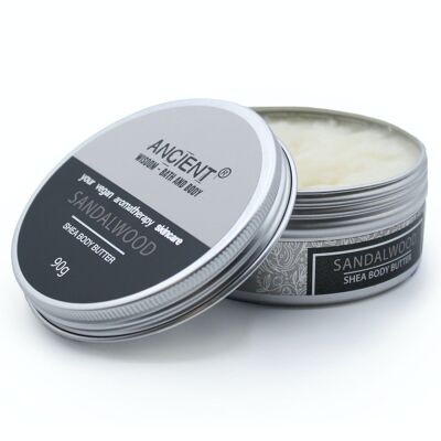 BBEO-06 - Aromatherapy Shea Body Butter 90g - Sandalwood - Sold in 1x unit/s per outer