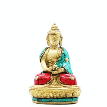 BBFG-03 - Figure de Bouddha en laiton - Amitabha - 9,5 cm - Vendu en 1x unité/s par extérieur 3