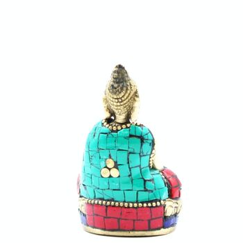 BBFG-05 - Figurine de Bouddha en laiton - Mains levées - 7,5 cm - Vendu en 1x unité/s par extérieur 5