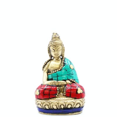 BBFG-05 – Buddha-Figur aus Messing – Hände hoch – 7,5 cm – Verkauft in 1 Einheit/en pro Außenhülle