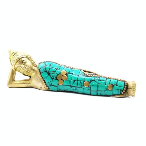 BBFG-06 - Brass Buddha Figure - Lying Down - 10cm - Sold in 1x unit/s per outer