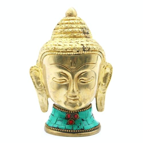BBFG-07 - Brass Buddha Figure - Lrg Head - 11.5 cm - Sold in 1x unit/s per outer