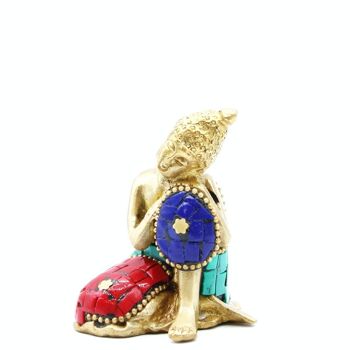 BBFG-09 - Figurine de Bouddha en laiton - Pensée - 6,5 cm - Vendu en 1x unité/s par extérieur 4