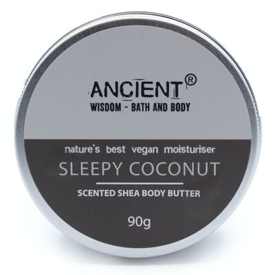 BBFO-01 - Scented Shea Body Butter 90g - Sleepy Coconut - Sold in 1x unit/s per outer