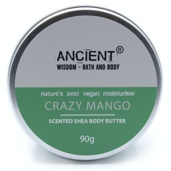 BBFO-02 - Beurre corporel parfumé au karité 90g - Crazy Mango - Vendu en 1x unité/s par enveloppe 4