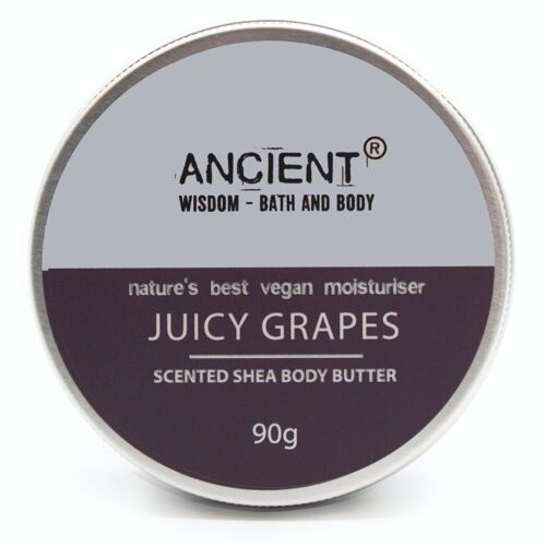 BBFO-04 - Scented Shea Body Butter 90g - Juicy Grapes - Sold in 1x unit/s per outer