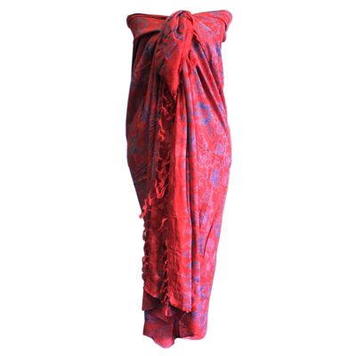 BBP-03 - Bali Block Print Sarongs - Tropical (4 Assorted Colours) - Sold in 4x unit/s per outer