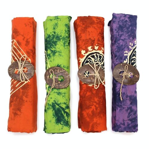 BCS-03 - Bali Celtic Sarongs - Yin & Yang (4 Assorted Colours) - Sold in 4x unit/s per outer