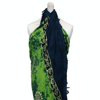 BCS-03 - Bali Celtic Sarongs - Yin & Yang (4 Couleurs Assorties) - Vendu en 4x unité/s par extérieur 2