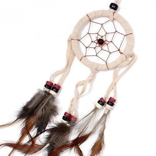 BDC-06 - Bali Dreamcatchers - Small Round - Cream/Coffee/Choc - Sold in 6x unit/s per outer