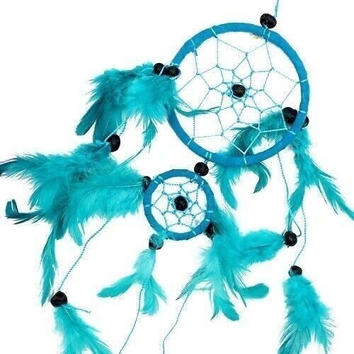 BDC-08 - Bali Dreamcatchers - Medium Round - Turq/Pink/Purp - Sold in 6x unit/s per outer