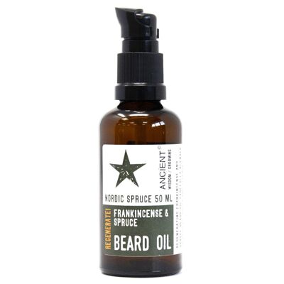 BeardO-02 - 50ml Beard Oil - Nordic Spruce - Regenerate! - Sold in 1x unit/s per outer