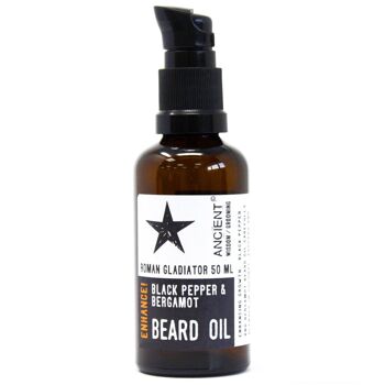BeardO-04 - 50 ml d'huile de barbe - Gladiateur romain - Améliorer ! - Vendu en 1x unité/s par extérieur 4