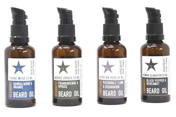 BeardO-04 - 50 ml d'huile de barbe - Gladiateur romain - Améliorer ! - Vendu en 1x unité/s par extérieur 6