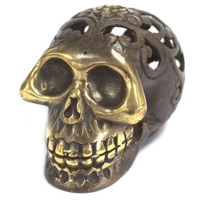 BFF-08 - Vintage Brass Skull - Lrg - Sold in 1x unit/s per outer