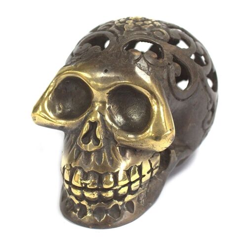 BFF-09 - Vintage Brass Skull - Med - Sold in 1x unit/s per outer