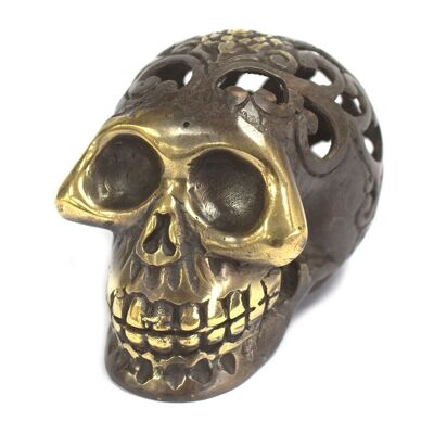 BFF-09 - Vintage Brass Skull - Med - Verkauft in 1x Einheit/en pro Außenhülle