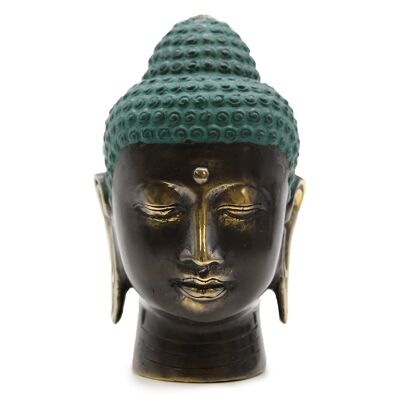 BFF-25 - Large Antique Brass Buddha Head - Sold in 1x unit/s per outer