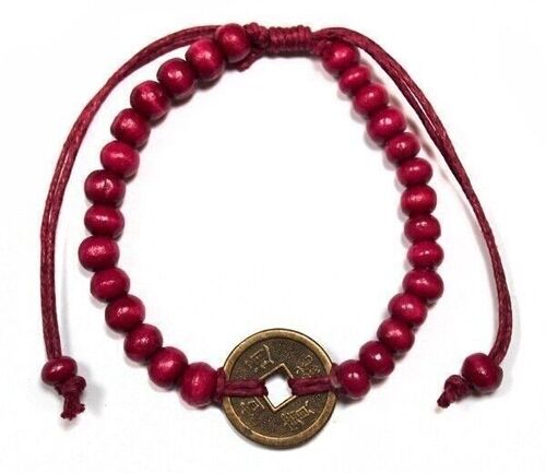 BFGx-03 - Good Luck Feng-Shui Bracelets - Red - Sold in 5x unit/s per outer