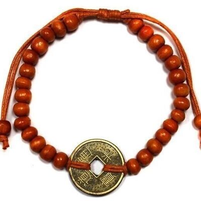 BFGx-04 - Viel Glück Feng-Shui-Armbänder - Orange - Verkauft in 5x Einheit/en pro Außenhülle