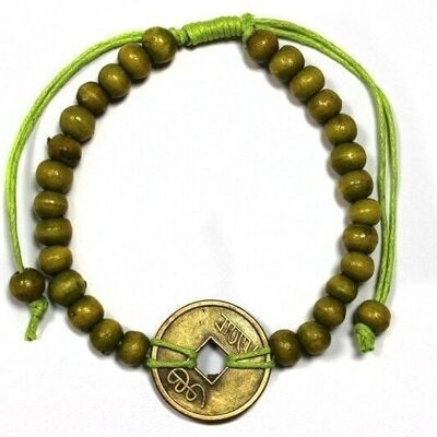 BFGx-05 - Good Luck Feng-Shui Bracelets - Lime Green - Sold in 5x unit/s per outer