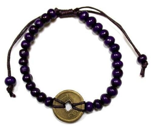 BFGx-06 - Good Luck Feng-Shui Bracelets - Purple - Sold in 5x unit/s per outer