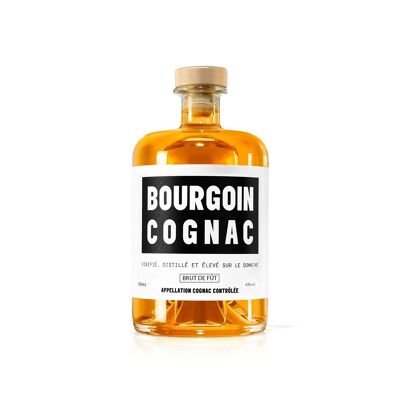 COGNAC XO, COGNAC BOURGOIN, BRUT DE FÛT 2002 35CL 53%