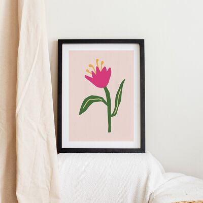 Póster tulipán - 2 formatos