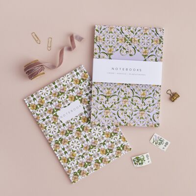 Flora Nouveau - Pack de 2 Cuadernos A5
