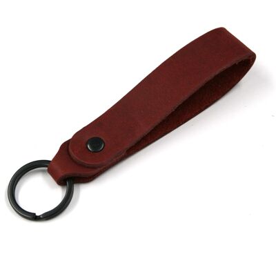 Key ring leather SIMPLE - ROJO