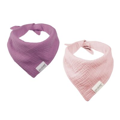 Set bandana per cani taglia "BRUNO". S - Viola/Rosa