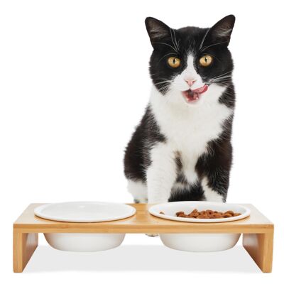 Cat bowl "GRETA" - bowl set + 2 spare bowls