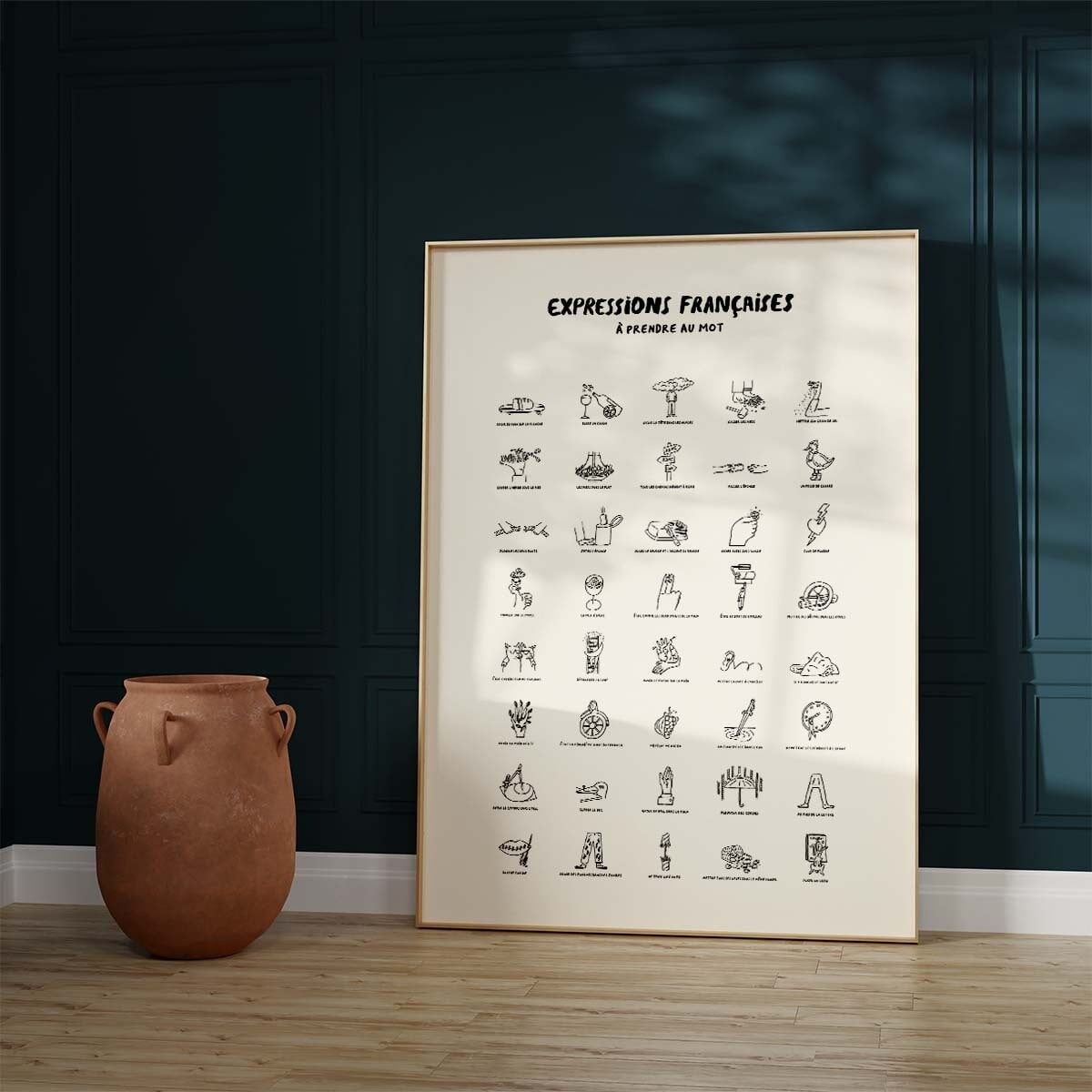 Poster di espressioni francesi