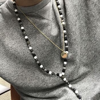 Boho-16 - Aile d'ange / Collier de pierres précieuses multi-perles - Vendu en 1x unité/s par extérieur 6
